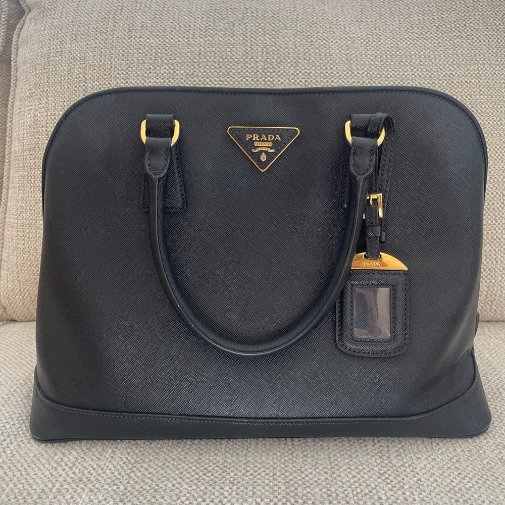 PRADA Saffiano Open Promenade Lux Handbag